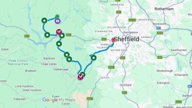 route map for 20 mile big walk