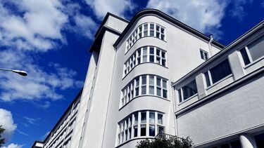 External shot of a hospital on a sunny day