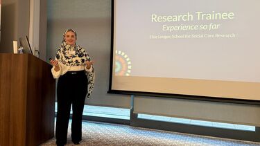 Elsie Ledger presenting