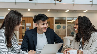 MBA students in the social space