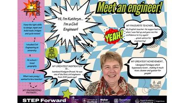 Poster Meet an engineer featuring Civil Engineer Kathryn