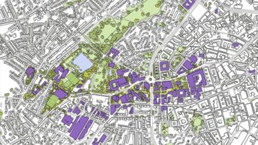 Plan of campus as of 2025