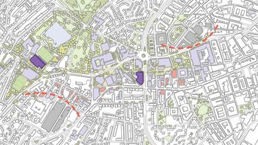 Plan of proposed campus after consolidation
