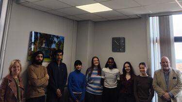 Sheffield Digital Justice students meeting with etiCloud staff