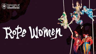A poster for the Rope Women Exhibition at Western Bank Library