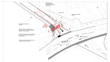 plans for the new crossing on northumberland road