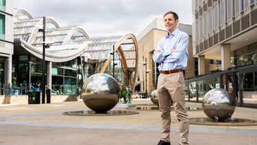 Roger Coates, Department for Education standing outside