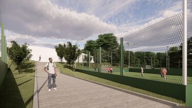view of new 3g pitches