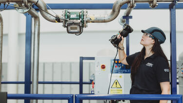 Woman working at AMRC 