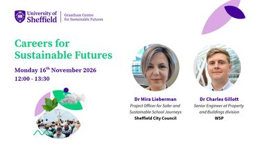 Promotional image accompanying Careers for Sustainable Futures event on 16 November 2026