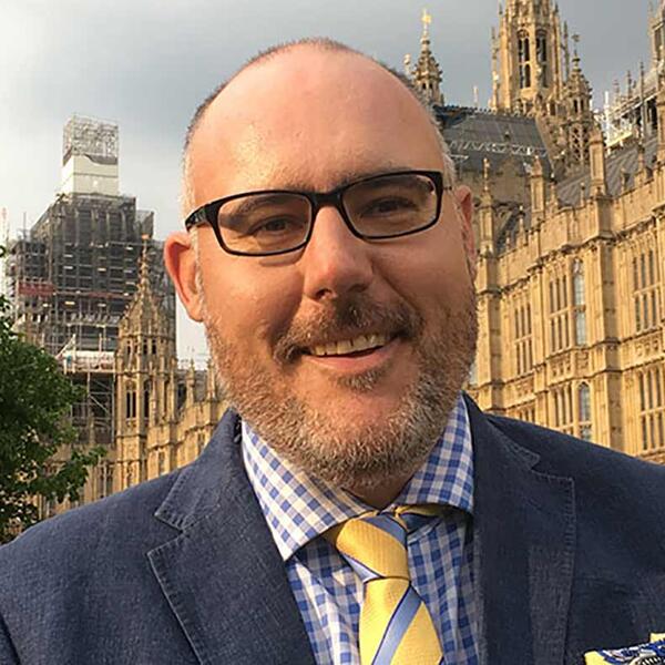Profile picture of Matthew Flinders outside the Houses of Parliament