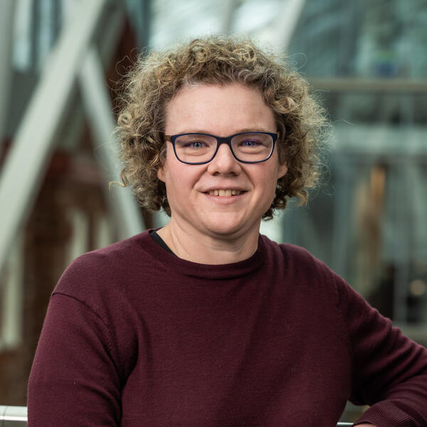 Profile picture of Dr Rachel Smith smiling in the Engineering Heartspace