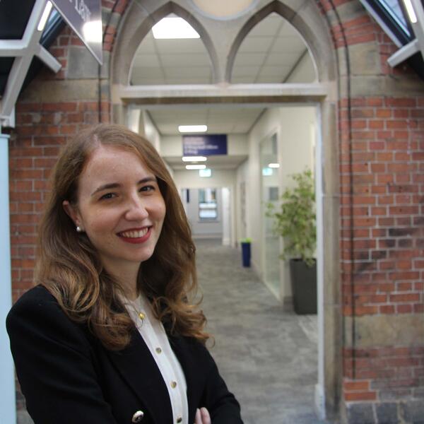 Profile picture of  Caterina Milo Headshot in the entrance of Bartolome house