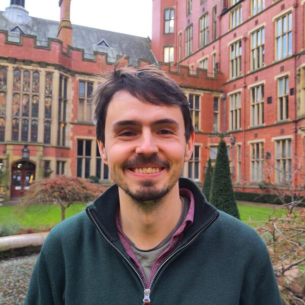 Profile picture of Image of Dr. Oliver Meacock outside Firth Court