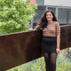 Postgraduate student Asha outside Jessop West.