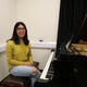 Student at piano 