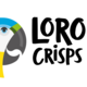 Bright parrot with Loro Crisps writing 