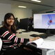 Shivani Msc student in the Diamond Building Computer room