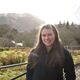 Architecture and Landscape student smiling in wintry rural landscape 