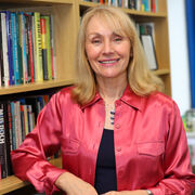 A profile photograph of Professor Jackie Harrison. 