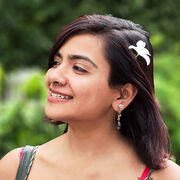 Image of Dr Annapurna Menon outside, smiling