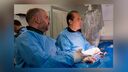 Dr Ever Grech operating on a patient. 