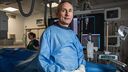 Professor Rob Storey in the operating theatre.