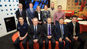 Academic staff and visitors in the Diamond 