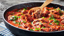 pan of African beef stew