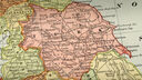 Map of England showing Yorkshire and Lancashire