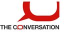 A logo of The Conversation blog