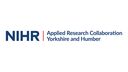 Logo for the NIHR with the words "Applied Research Collaboration Yorkshire and Humber"