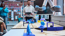 The robot arm in action