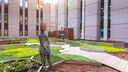 A photo of the campus of the University of Leeds