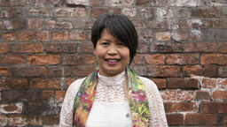 Keng Wragg after her charity haircut