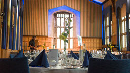 Firth Hall, the main space within Firth Court