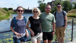 DEN - Kathy, Helen, Martin and Jake in Denmark