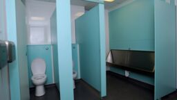 Photograph of school toilets