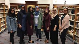 A group of women stood together
