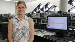 Rachae Rix in the Control Lab