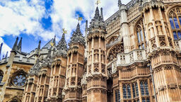 A photograph of Westminster. 