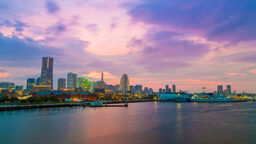 A small Asian cityscape