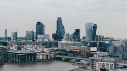 View of canary wharf, London