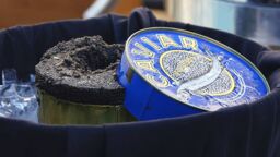 A container of caviar