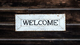 Welcome sign
