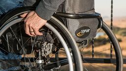 A person in a wheelchair