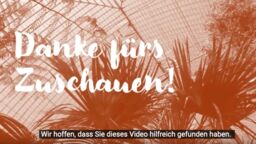 Imgae with thank you for watching in German