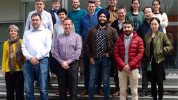 A group photo of the NanoStencil project members
