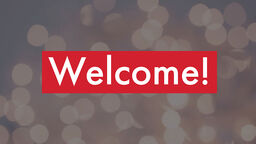 Welcome!