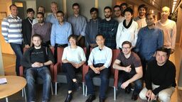 A group photo of people at the Chalmers seminar.